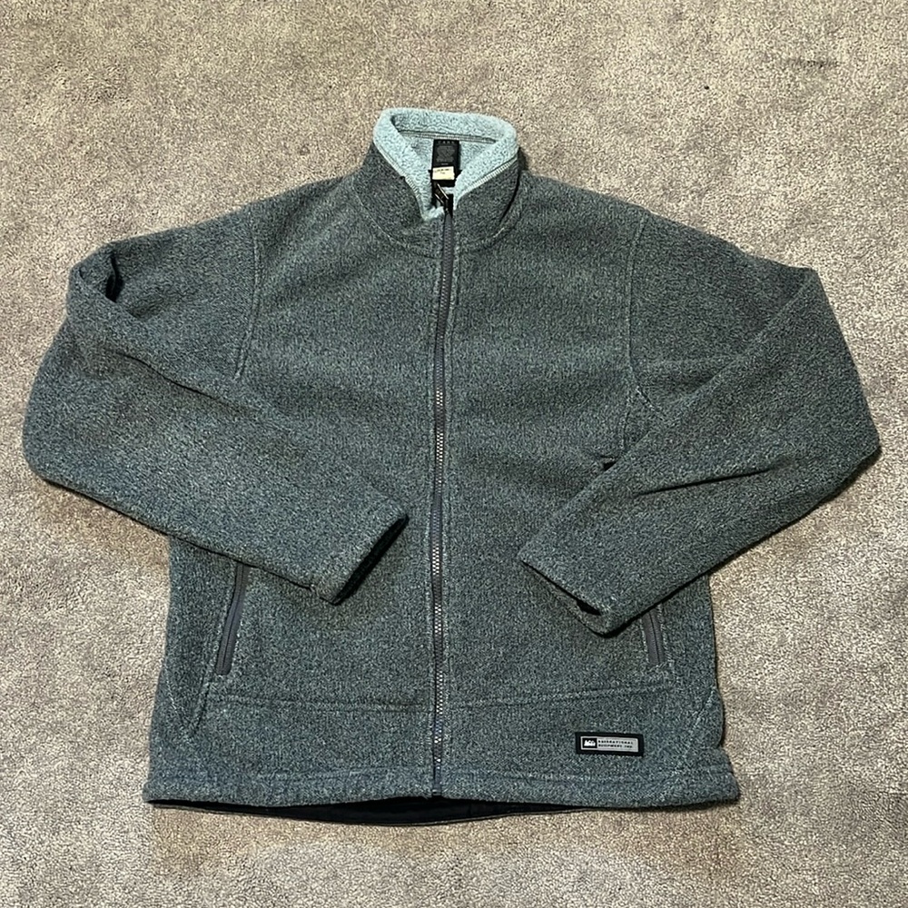 Vintage REI Women’s Full Zip Polartec Fleece Jacket Grey medium